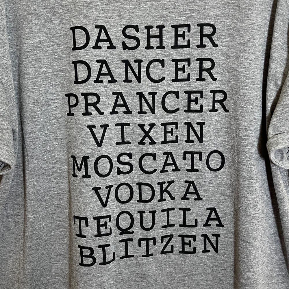 Holiday Gray Plus Size Graphic T-Shirt - Picture 3 of 7